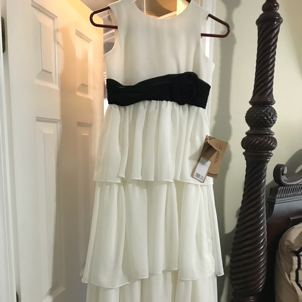 Beautiful girls ivory dress
